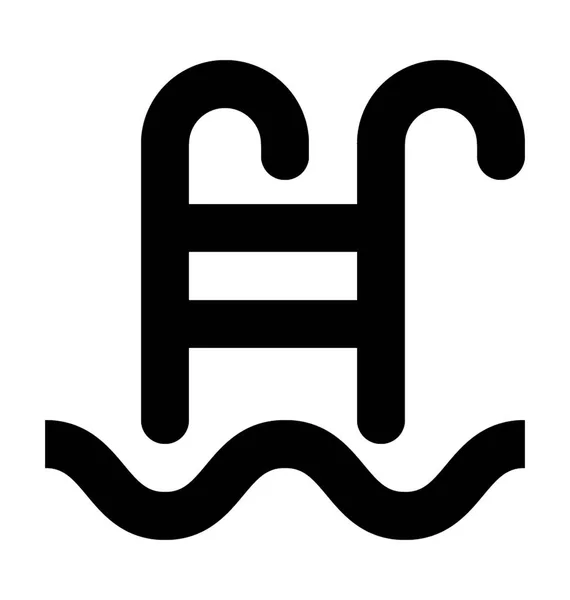 Schwimmbad-Vektor-Symbol — Stockvektor