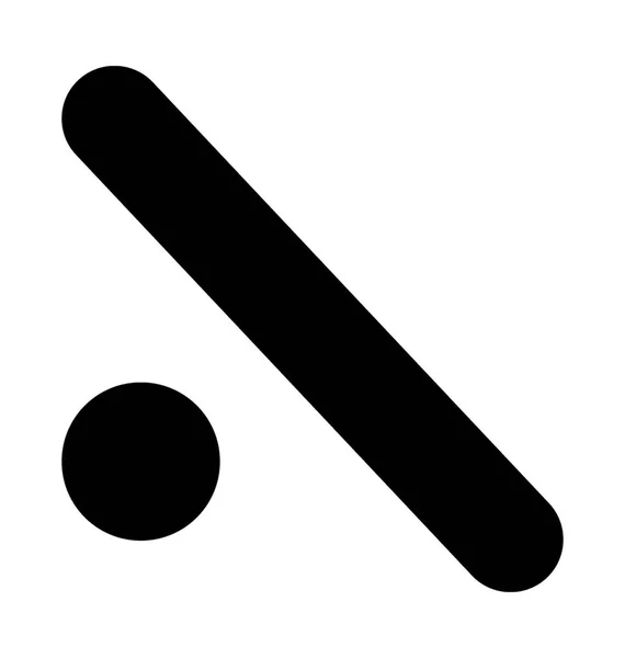 Honkbal bat vector pictogram — Stockvector