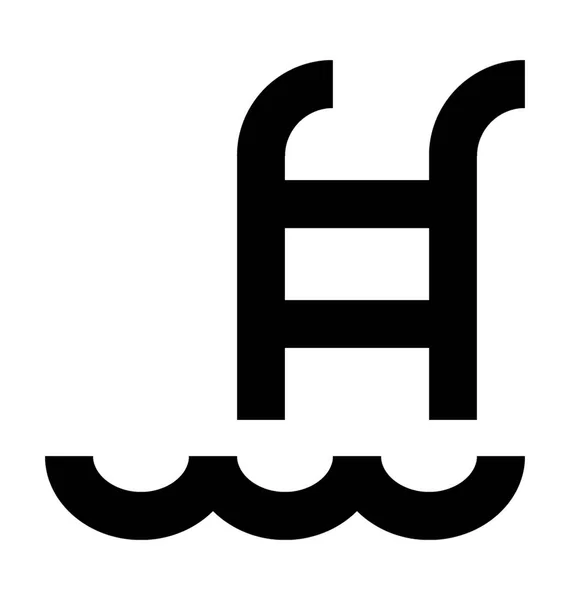 Schwimmbad-Vektor-Symbol — Stockvektor