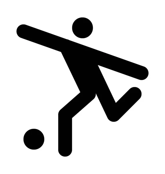 Векторная икона футболиста — стоковый вектор
