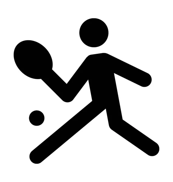 Badminton-speler Vector Icon — Stockvector