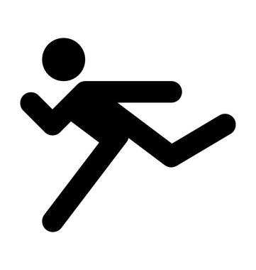  Maraton vektör simgesi