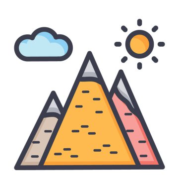 Çam ağaçları vektör simge doğa, park, bitki, ağaç satırı vektör simgesi.