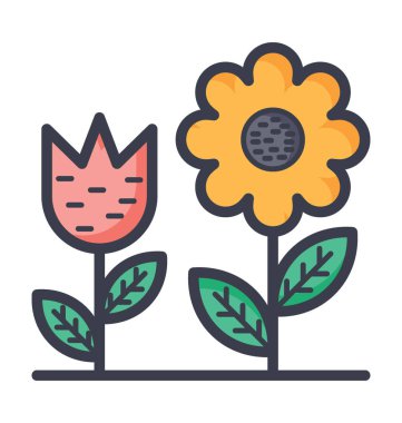 Aqua vektör simge doğa, park, bitki, ağaç hattını vektör simgesi.