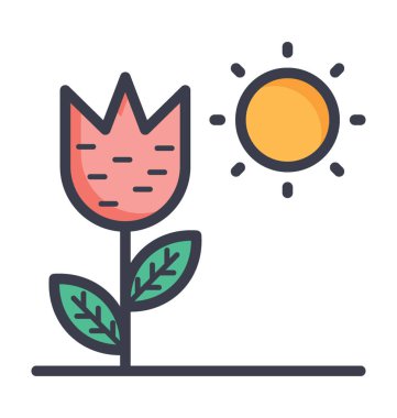 Aqua vektör simge doğa, park, bitki, ağaç hattını vektör simgesi.