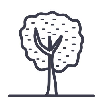 Yonca vektör simge doğa, park, bitki, ağaç satırı vektör simgesi.