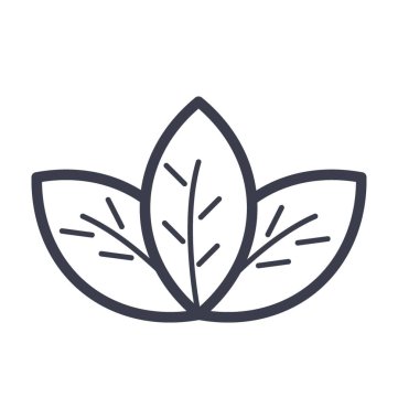 Yonca vektör simge doğa, park, bitki, ağaç satırı vektör simgesi.