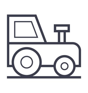  Jeep vektör simge doğa, park, bitki, ağaç hattını vektör simgesi.