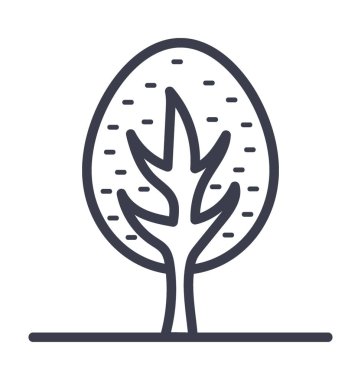  Kamp çadır vektör simge doğa, park, bitki, ağaç hattını vektör simgesi.