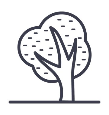  Kamp çadır vektör simge doğa, park, bitki, ağaç hattını vektör simgesi.