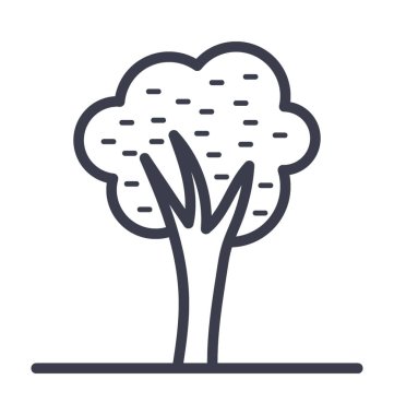  Kamp çadır vektör simge doğa, park, bitki, ağaç hattını vektör simgesi.