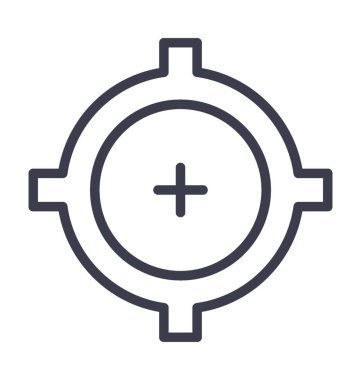 Hedef vektör simge doğa, park, bitki, ağaç hattını vektör simgesi.