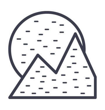 Yangın alev vektör simge doğa, park, bitki, ağaç satırı vektör simgesi.