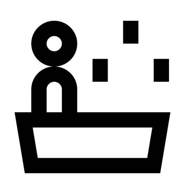 Sauna vektör simge güzellik ve Spa satırı vektör simgesi.