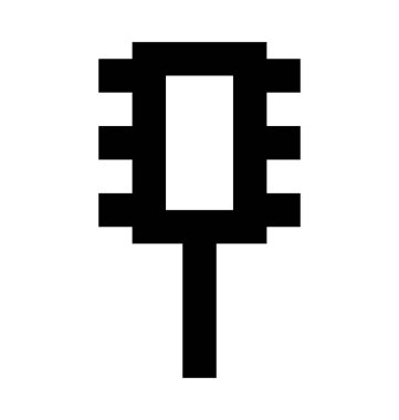 Radyal fırça vektör simge güzellik ve Spa satırı vektör simgesi.