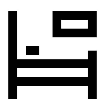 Spa yatak vektör simge güzellik ve Spa satırı vektör simgesi.