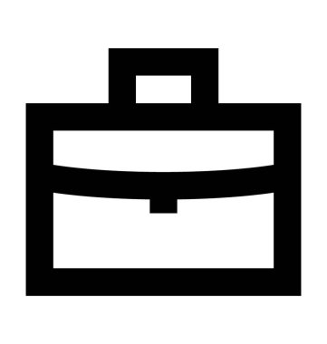  Evrak Çantası'nı vektör simge iş ve office satırı vektör simgesi.