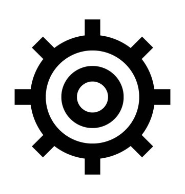  COG vektör simge iş ve office satırı vektör simgesi.