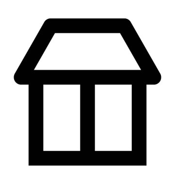 Dükkanı vektör simge iş ve office satırı vektör simgesi.