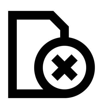 Dosya vektör simge iş ve office satırı vektör simgesi kaldırma.