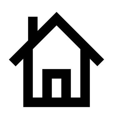 House vektör simge iş ve office satırı vektör simgesi.