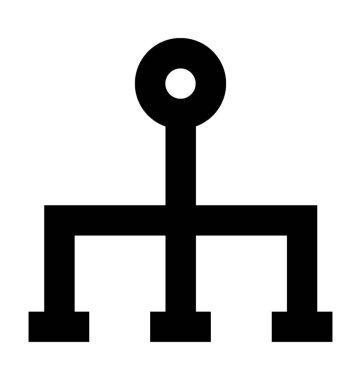 Hiyerarşi vektör simge iş ve office satırı vektör simgesi.