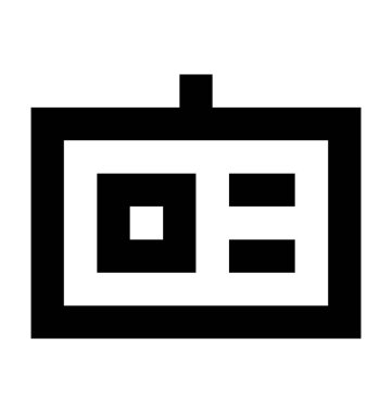 Kimlik kartı vektör simge iş ve office satırı vektör simgesi.