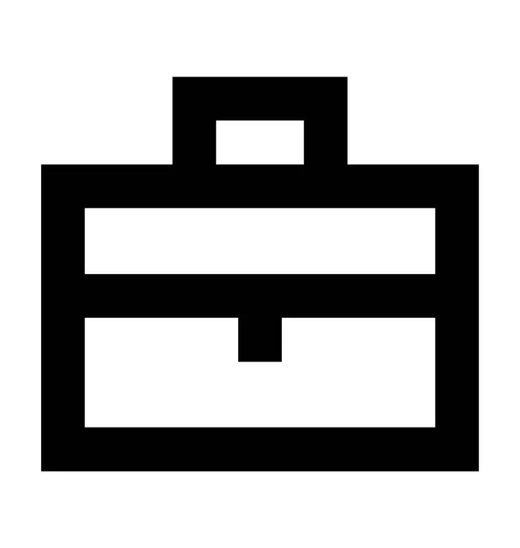Значок Вектора Батареи Векторная Икона Бизнес Офисная Линия — стоковый вектор