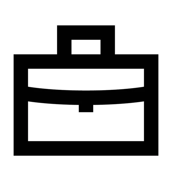 Briefcase Vector Icon Business Office Line Vector Icon — Stock Vector