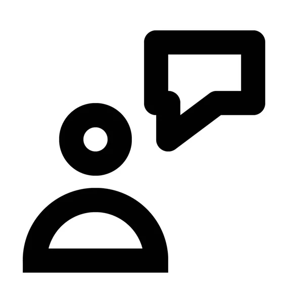 Значок Говорящая Векторная Икона — стоковый вектор