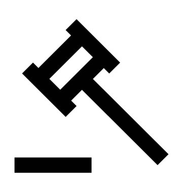 Açık artırma vektör simge iş ve office satırı vektör simgesi.