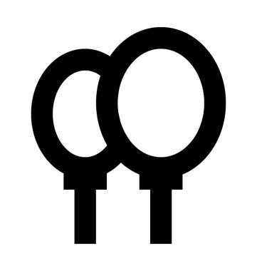 Vektör simge Noel ve Paskalya satırı vektör simgesi balonlar.