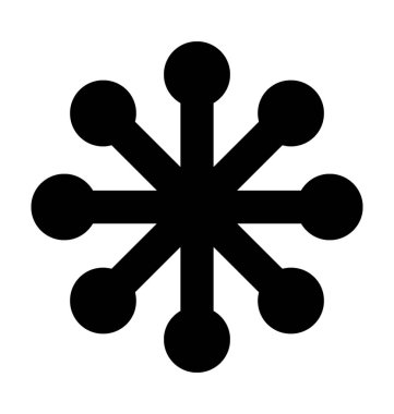  Kar tanesi vektör simge Noel ve Paskalya satırı vektör simgesi.