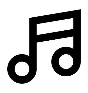  Müzik Not vektör simge Noel ve Paskalya satırı vektör simgesi.