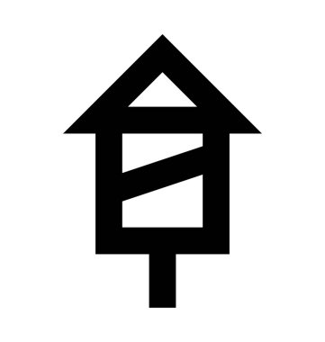 Havai fişek roket vektör simge Noel ve Paskalya satırı vektör simgesi.