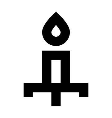 Mum vektör simge Noel ve Paskalya satırı vektör simgesi.