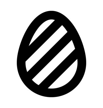 Paskalya yumurtası vektör simge Noel ve Paskalya satırı vektör simgesi.