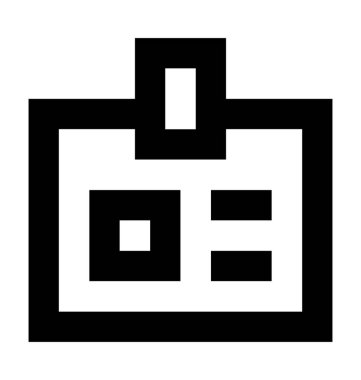 kimlik kartı vektör simgesi