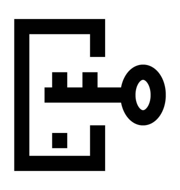 mobil güvenlik vektör simgesi