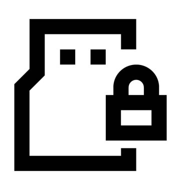 Güvenli tükenmezkalem götürmek vektör simgesi