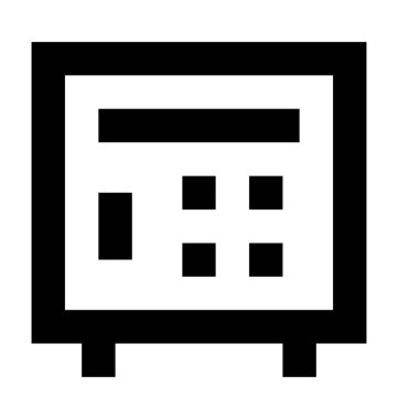 Soyunma satırı vektör simgesi