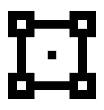 Çapa noktası vektör simgesi