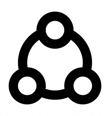 Çapa noktası vektör simgesi