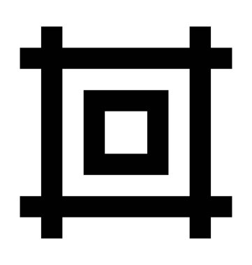 Çizgi vektör simge büyütmek