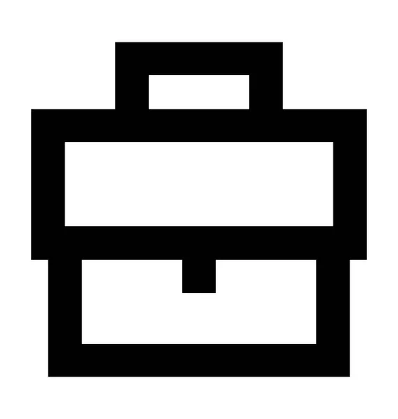 Briefcase Vector Icon Clothes Line Vector Icon — Stock Vector