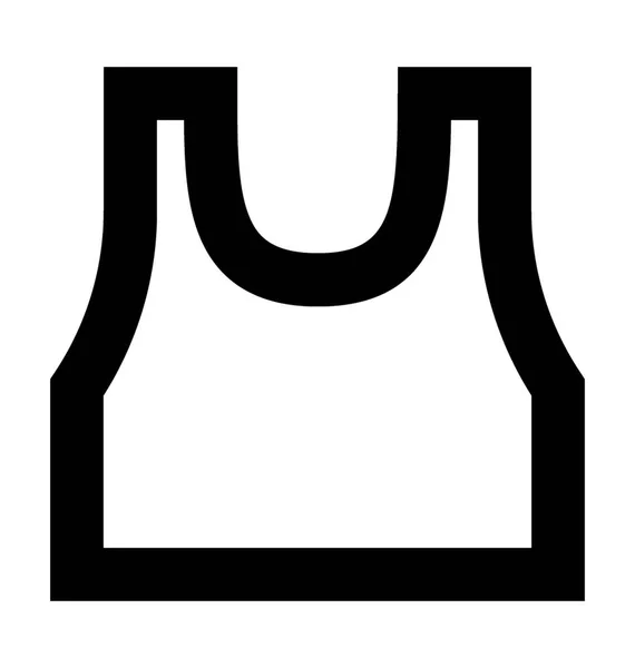 Vest Linje Vektor Symbol — Stock vektor