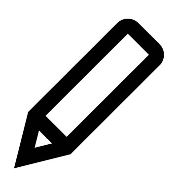 kalem satırı vektör simgesi