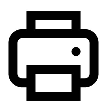 yazıcı satırı vektör simgesi