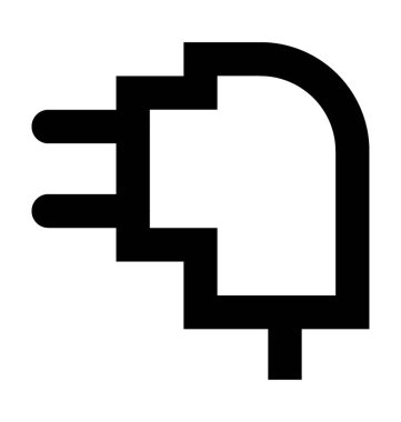 Mobil şarj cihazı vektör simgesi