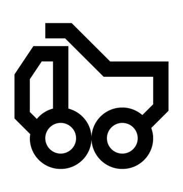 Çöp kamyonu vektör simgesi 